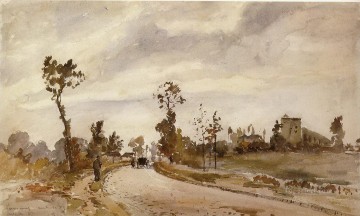  louveciennes Painting - road to saint germain louveciennes 1871 Camille Pissarro scenery